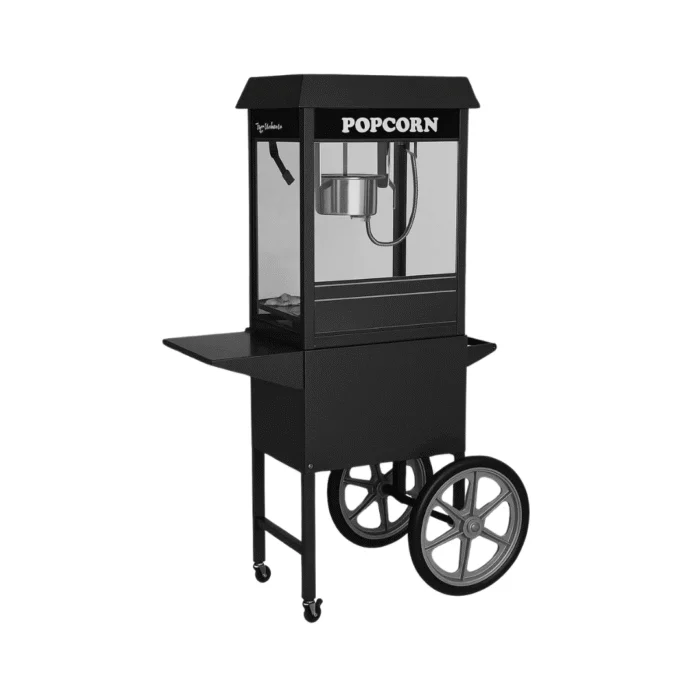 By Kitchen Siyah Arabalı Popcorn Makinesi