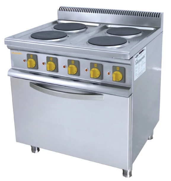 Ndustrio LER-7020 ELEKTRİKLİ KUZİNE, DÖRT KARE PLEYT + FIRIN