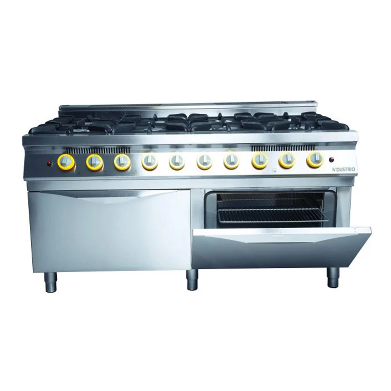 Ndustrio MGR-960 GAZLI KUZİNE, SEKİZ AÇIK ATEŞ + 2 FIRIN