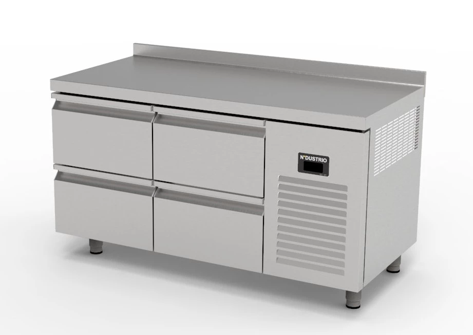 Ndustrio TPS-62-4D TEZGAH TİP 2 KAPILI SNACK BUZDOLABI- 4 ÇEKMECELİ