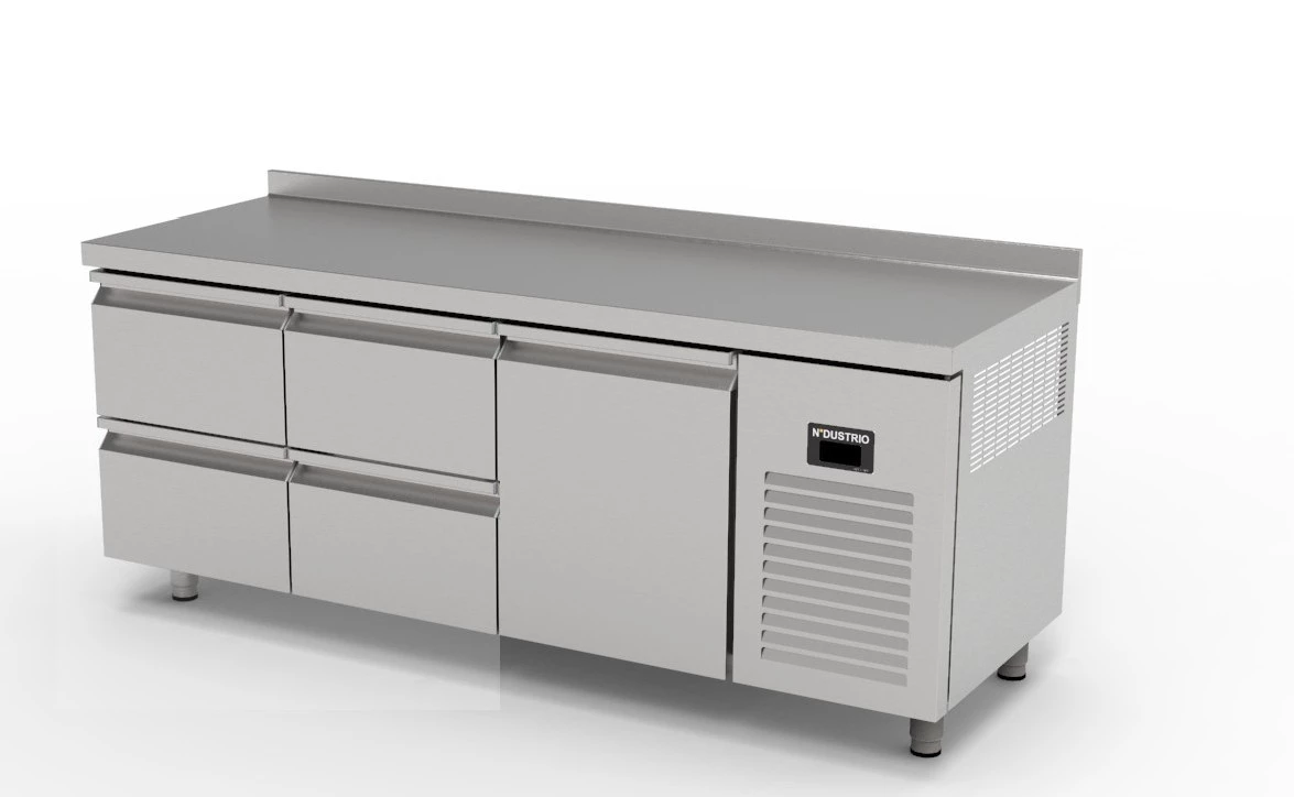 Ndustrio TNG-73-4D TEZGAH TİP GASTRONORM DERİN DONDURUCU - 4 ÇEKMECELİ + 1 KAPILI