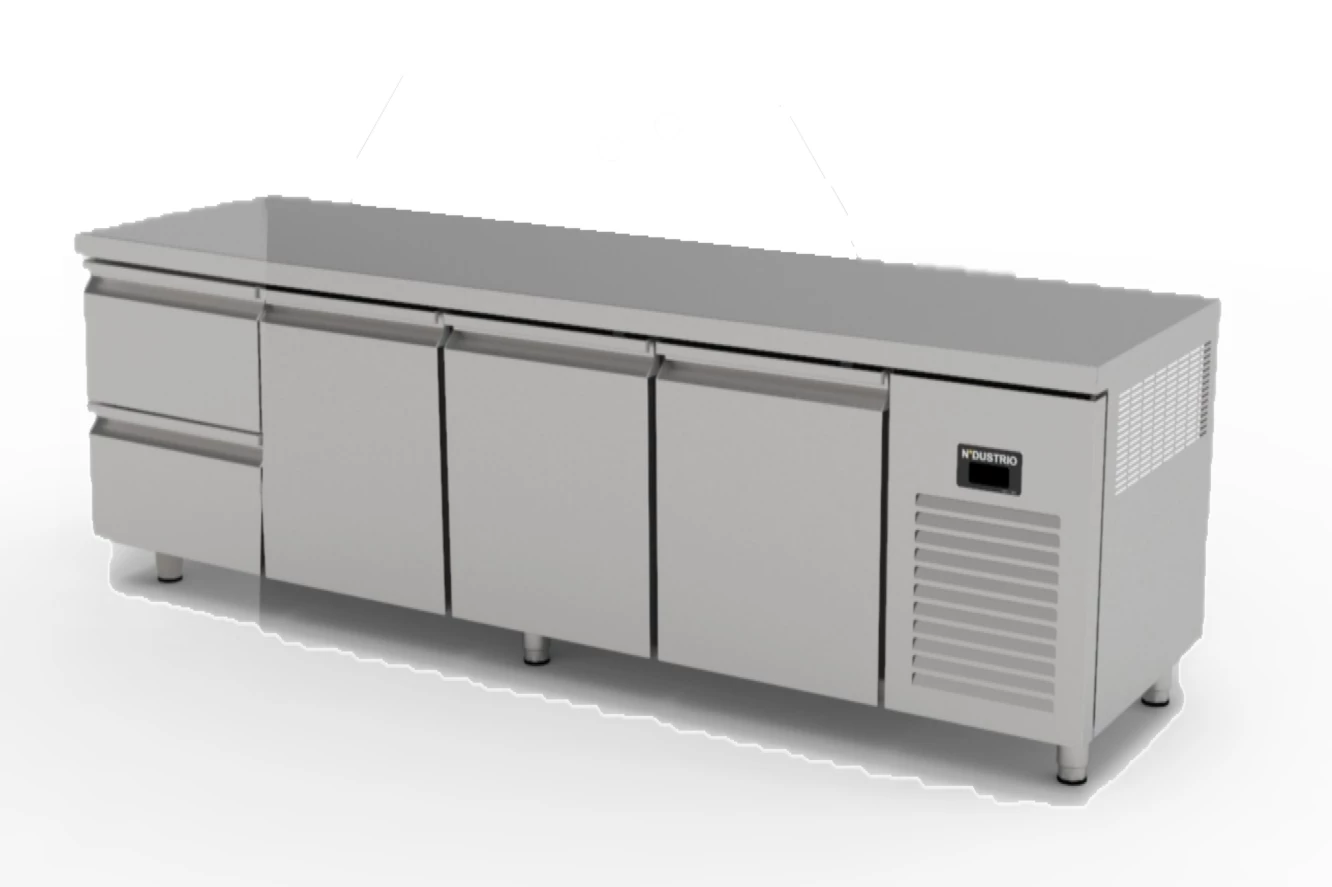 Ndustrio TNG-74-2D TEZGAH TİP GASTRONORM DERİN DONDURUCU - 2 ÇEKMECELİ + 3 KAPILI